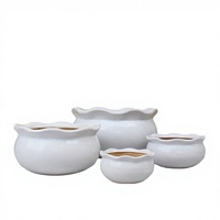 Pots de fleurs en céramique émaillée pour la maison et le jardin, prix compétitif, écologiques, élégants, avec trou de drainage, durables, légers
