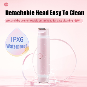 Komingdon Women's Bikini Trimmer Rotating Disc Electric <b>Razor</b> IPX6 Waterproof Dual <b>Head</b> Body Shaver Rechargeable Type-C - Product Image 2