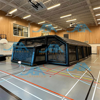 Terrain de sport gonflable en PVC pour football, structure géante hermétique avec cadre pneumatique