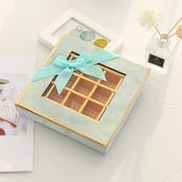 Boîte à biscuits portable pour chocolat, boîte cadeau pour la saint-valentin, boîte à gâteaux et biscuits avec fenêtre transparente