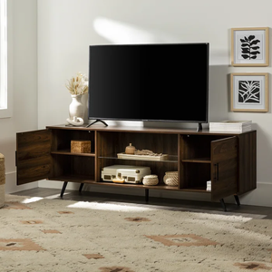 Bán buôn gỗ phong cách TV đứng với chân kim loại nổi TV tủ cho cho TV lên đến 80" - Product Image 3