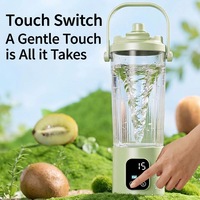 Presse-agrumes électrique portable 8 lames en acier, moteur 7,4 V, sûr (norme FCC), double méthode de préparation de boissons, idéal pour la salle de sport