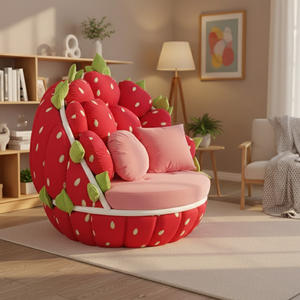 كراسي أريكة على شكل فواكه من المصنع مباشرة، أريكة عصرية على شكل فراولة، كراسي استرخاء مخصصة لغرفة المعيشة وغرفة النوم والفنادق - Product Image 2