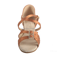 Chaussures de danse pour enfants avec logo personnalisé, sandales de danse latine pour filles, chaussures de danse tango salsa, chaussures d'entraînement à talon bas