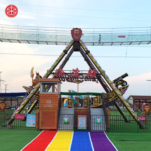 Карнавал игры аттракционы из стекловолокна Электрический 40 мест большой пиратский корабль - Product Image 3