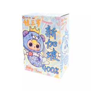 100% Original Baby Three Singapore Edición Limitada 400% Caja Sorpresa de Peluche con Temática Animal, Adorable Muñeco Decorativo, Regalo - Product Image 2