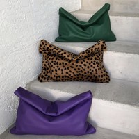 Fournisseur de sacs à main pour femmes en cuir de fourrure de cheval de couleur unie sur mesure OEM, grande capacité, pochette à rabat