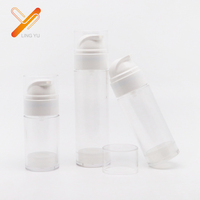 Offre Spéciale clair AS bouteille sans air 50ml/80ml/110ml contenants de Lotion pour les soins de la peau paquet de Logo personnalisé