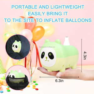 Mini Panda <b>Balloon</b> Pump Electric - Portable Inflator Blower <b>Balloon</b> Air Pump for Party, Garland, Arch Decorations, Lightweight - Product Image 2