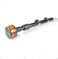 Avertissement d'urgence pour moto Feu arrière ambré LED Signal rotatif clignotant Montage sur poteau Avertissement arrière de moto