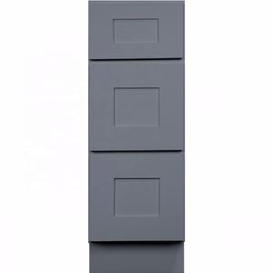 Armario de cocina de madera sólida, mezclador moderno de Panel elevado, hecho en fábrica China, listo para montar - Product Image 5