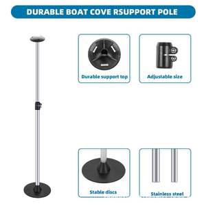 เสาค้ำยันอะลูมิเนียมแบบปรับได้ 0.57 ม. และ 1.5 ม. สำหรับแพและผ้าคลุมเรือ - Product Image 5
