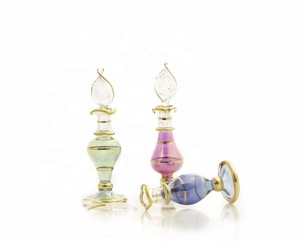 Haute qualité pour diffuseur de roseau d'arôme en verre Surface de gravure acide egypte pour une utilisation de souvenirs de rafraîchissement de l'air avec bouchon en caoutchouc - Product Image 2