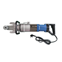 Cintreuse de barres d'armature électrohydraulique portative semi-automatique, petite, avec moteur de 1,8 kW et plage de pliage de 4 à 32 mm