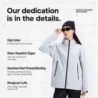 Veste unisexe coupe-vent imperméable à coque rigide avec fermeture éclair, respirante, coutures thermosoudées, à capuche, pour l'automne, l'alpinisme, le ski, la neige, imprimée