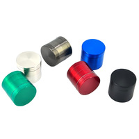 Moulin à herbes en alliage de zinc 4 pièces, personnalisé avec logo, pour herbes et épices sèches, mini 30mm, pour tabac, vente en gros