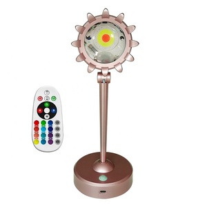 Lámpara de Mesa Decorativa con Luz de Ambiente para Transmisiones, Iluminación Decorativa para el Hogar, Proyector de Luz Nocturna Láser, Lámpara LED de Atardecer - Product Image 2
