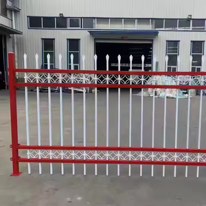 Elegante y moderno pasamanos de hierro con recubrimiento en polvo para exteriores, valla de jardín de acero galvanizado para villas, patios, centros comerciales y barandilla de <span class=keywords><strong>calle</strong></span> - Product Image 2