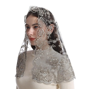 स्पेनिश फीता चर्च कैथोलिक चर्च कैथोलिक घूंघट शादी छोटे घूंघट - Product Image 3