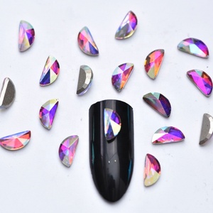Piedras de Cristal Planas para Uñas, Cristal K9 de Lujo para Manualidades, Cristal 3D con Punta en Forma de Hielo de 6x8mm, Diamantes de Imitación para Decoración de Uñas y Joyería - Product Image 2