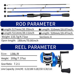 <span class=keywords><strong>Canne</strong></span> à pêche en fibre de verre de 1,8 m avec poignée pour droitier et <span class=keywords><strong>gaucher</strong></span>, moulinet à goutte d'eau, ensemble de lancer long, <span class=keywords><strong>canne</strong></span> à pêche en mer, fabricant, vente en gros transfrontalière - Product Image 3