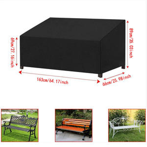 Housse de protection pour banc d'extérieur 190x66x89cm en tissu Oxford, anti-poussière, imperméable, pour meubles de jardin et de terrasse - Product Image 2