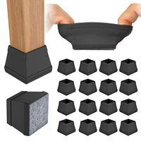 Couvre-pieds de table de déménagement Protections de pieds de tabouret Capuchons pour éviter les rayures sur le sol et réduire le bruit 003