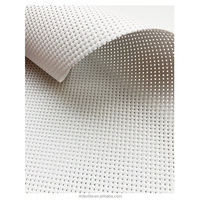 Tissu en maille PVC imprimable des deux côtés 320GSM 1000DTEX, tissu en maille polyester enduit de vinyle, matériaux publicitaires imprimés pour tentes et sacs
