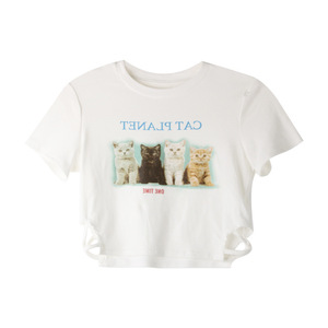 Sexy girls crop <span class=keywords><strong>top</strong></span> adorabili magliette corte da donna stampate OC694 - Product Image 6