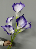 LO-1306 Vente en gros de fleurs artificielles en soie, collection florale de roses, hortensias et pivoines violet clair pour toile de fond de mariage