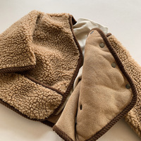Manteau en fourrure peluche style coréen Hiver 2026 pour garçons et filles – Pull pour enfants