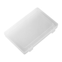Boîte de rangement portable transparente anti-poussière grande capacité pour faux ongles, présentoir pour manucures