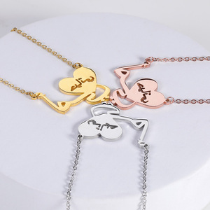 Collar con colgante <span class=keywords><strong>de</strong></span> corazón <span class=keywords><strong>de</strong></span> <span class=keywords><strong>amor</strong></span> <span class=keywords><strong>para</strong></span> mujer, joyería <span class=keywords><strong>de</strong></span> acero inoxidable con letras arábigas <span class=keywords><strong>de</strong></span> <span class=keywords><strong>mi</strong></span> <span class=keywords><strong>vida</strong></span> y Mamá, el mejor regalo familiar <span class=keywords><strong>para</strong></span> el día <span class=keywords><strong>de</strong></span> la madre - Product Image 2