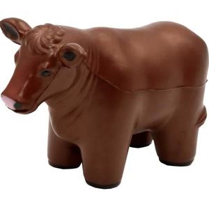 Custom Logo Wholesale Promotional Gifts PU Foam Cow Stress <b>Ball</b> Bull Shape Anti Stress <b>Toy</b> Fidget <b>Toys</b> Buffalo Stress <b>Ball</b> - Product Image 1