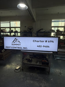 3*2FT/91.5*61cm Double Sided <b>Silver</b> Aluminum High Brightness Rectangle LED <b>Light</b> Box for Business Outdoor Advertising Signage - Product Image 5