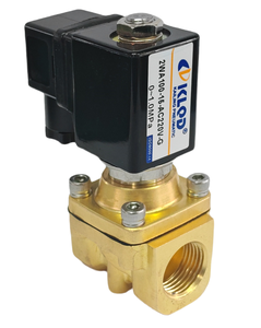 Kleqd מותג 2wa לחץ גבוה סולנואיד שסתום ac220 dc24 ישיר פועל בדרך כלל סגור 1/2 "16 בר פליז - Product Image 3
