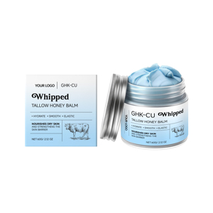 Crème hydratante anti-âge <span class=keywords><strong>pour</strong></span> le <span class=keywords><strong>visage</strong></span> et le corps au suif de bœuf, au miel et aux peptides de cuivre, marque privée, baume fouetté au suif GHK-CU, crème faciale - Product Image 2