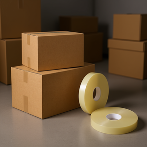 Nastro Adesivo Trasparente Termofusibile D0100HPQUHW 2 Pollici x 1000 Piedi per Sigillatura Cartoni, Uso Domestico e Ufficio - Product Image 2