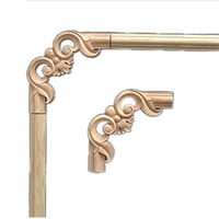 Appliques en bois pour meubles - Appliques décoratives en relief pour armoires, portes, tables, amélioration classique de l'intérieur de la maison