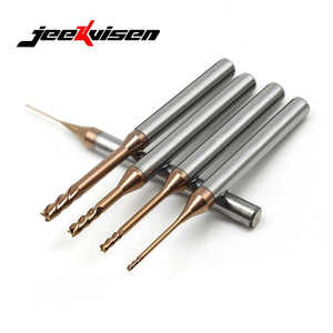 ดอกกัดเจาะร่องลึก 4 ฟลุต Jeekvisen ขนาดเส้นผ่านศูนย์กลาง D2 พร้อมเคลือบคาร์ไบด์อื่นๆ ความยาวรวม 50 มม. สำหรับเครื่องกัดซีเอ็นซีความเร็วสูง - Product Image 1