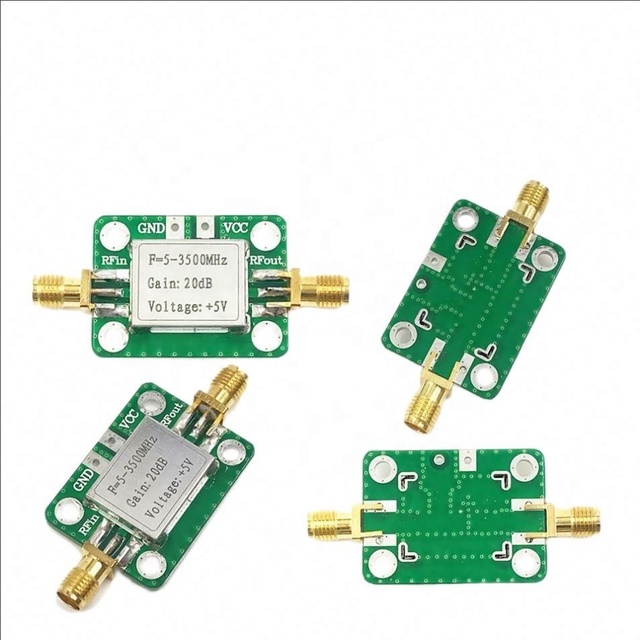 Rf broadband low noise amplifier LNA (5-3500MHz gain: 20dB)