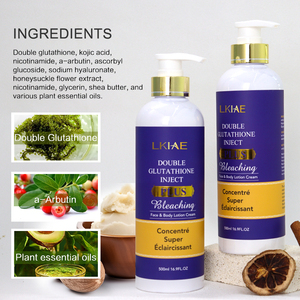 OEM/ODM Naturally Vegan Brighten Skin Best Glutathione Lightening Knuckle Black Spot Blanqueamiento Loción corporal para hombres y mujeres - Product Image 3