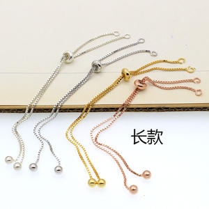 Chaîne d'extension fixe <span class=keywords><strong>en</strong></span> <span class=keywords><strong>plastique</strong></span>, pour bricolage, Bracelet élastique allongé fait à la main, <span class=keywords><strong>collier</strong></span>, accessoires matériel, chaîne d'extension, 10 pièces, S925 - Product Image 3