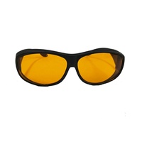 Lunettes de protection anti-lumière bleue à porter par-dessus les lunettes, lunettes de sécurité OTG absorbant les UVC pour machine de marquage laser UV