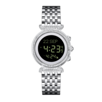 AL FAJR Nouvelle sortie Montre de prière musulmane de luxe à la mode pour femmes Étanche Montre-bracelet Qibla Diamant Automatique Montre islamique