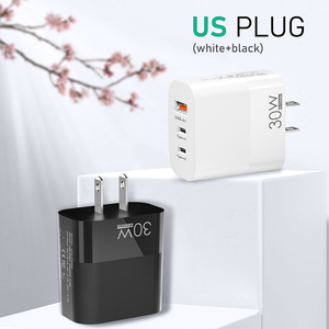 30W USB C QC3.0ชาร์จเร็ว3พอร์ตชาร์จเร็ว PD EU US ปลั๊ก UK ที่ชาร์จโทรศัพท์มือถือสำหรับ Huawei <span class=keywords><strong>InfinX</strong></span> QC3.0 PD compatibility - Product Image 3