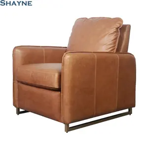 2024 collections Shayne China Public Factory High-end Customize Classic Brown Airport Waiting Chairs Leather Recliner