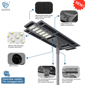 Lámpara Solar LED para Calle GCOTS, Impermeable IP65, 120W, Todo en Uno, Metálica, Plegable, de Alta Luminosidad, para Exteriores, IP65 70 Road 210 - Product Image 2