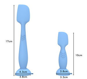 Recién llegado, espátula de pasta de trasero de bebé de silicona Flexible suave, aplicador de espátula de pañal personalizado de fábrica, 2 tamaños, herramientas de repostería para hornear - Product Image 3