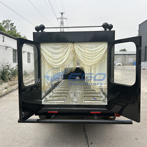 Prix d'usine Remorque funéraire noire à bas prix pour transport de cercueil par chariot funéraire et camion - Product Image 5